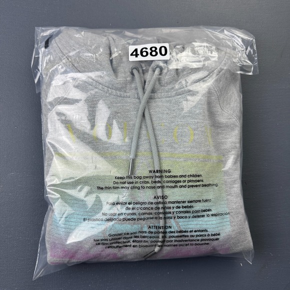 Volcom Hoodie Boys Medium Gray Pullover Hawaii Graphic Sweatshirt Soft Casual - Picture 11 of 11